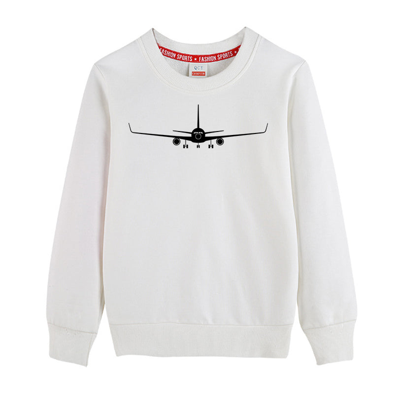 Boeing 767 Silhouette Designed "CHILDREN" Sweatshirts