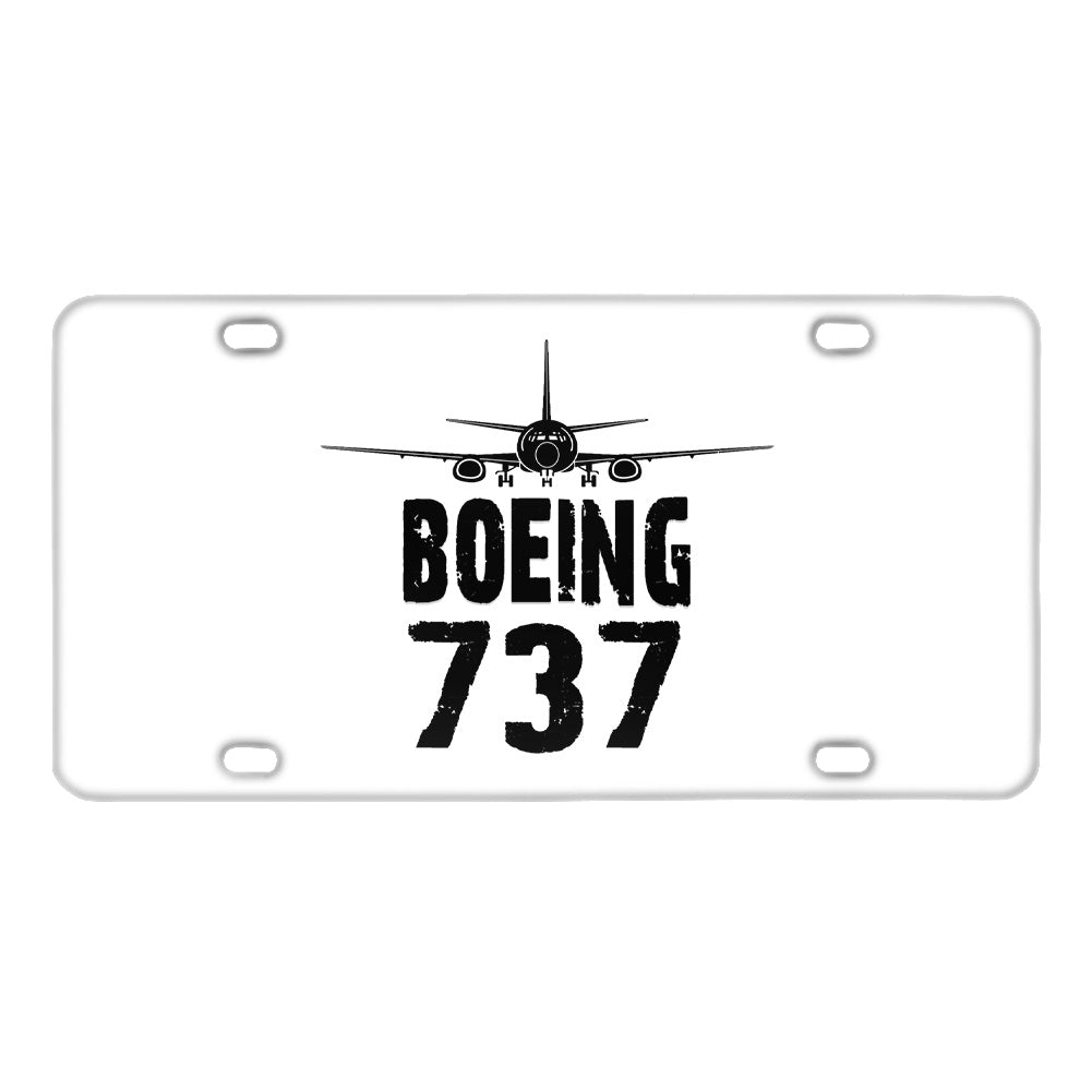 Boeing 737 & Plane Designed Metal (License) Plates