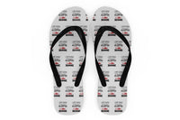 Thumbnail for I Don't Always Stop and Look at Helicopters Designed Slippers (Flip Flops)