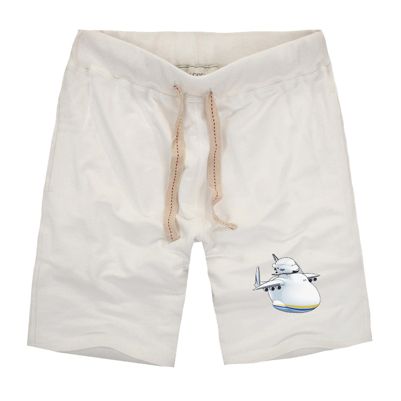 Antonov 225 And Buran Designed Cotton Shorts