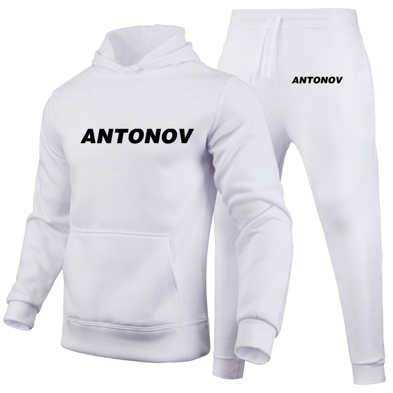Antonov & Text Designed Hoodies & Sweatpants Set