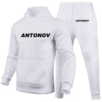 Thumbnail for Antonov & Text Designed Hoodies & Sweatpants Set