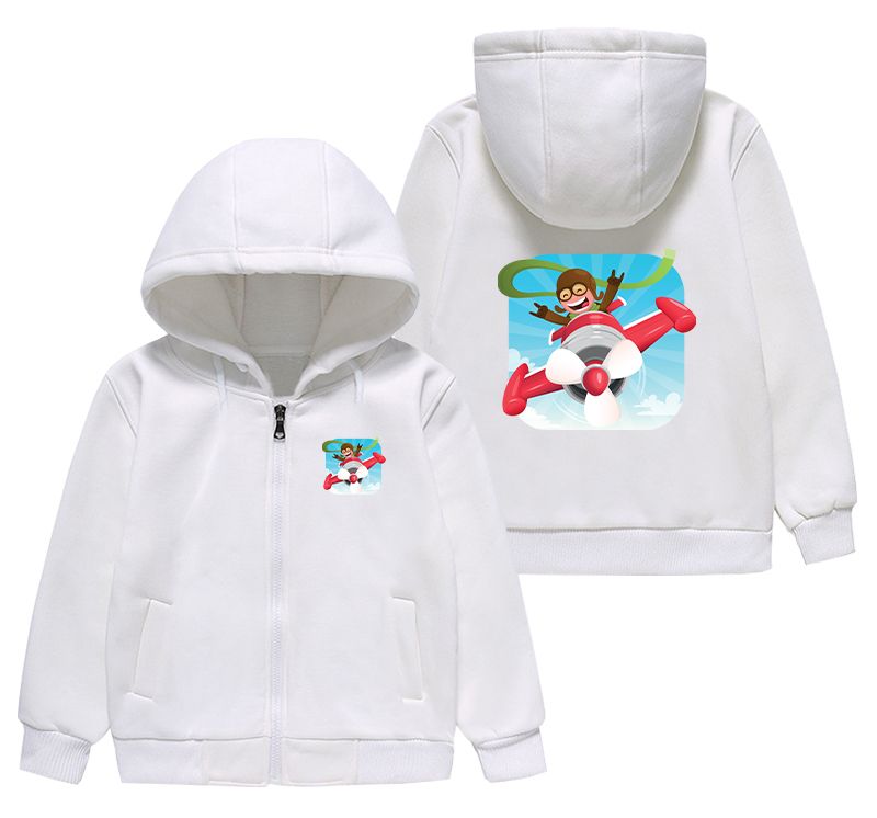 Happy Pilot Designed "CHILDREN" Zipped Hoodies