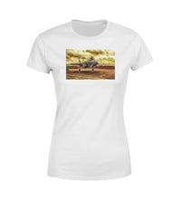 Thumbnail for Fighter Jet 35 at Airbase Designed Women T-Shirts