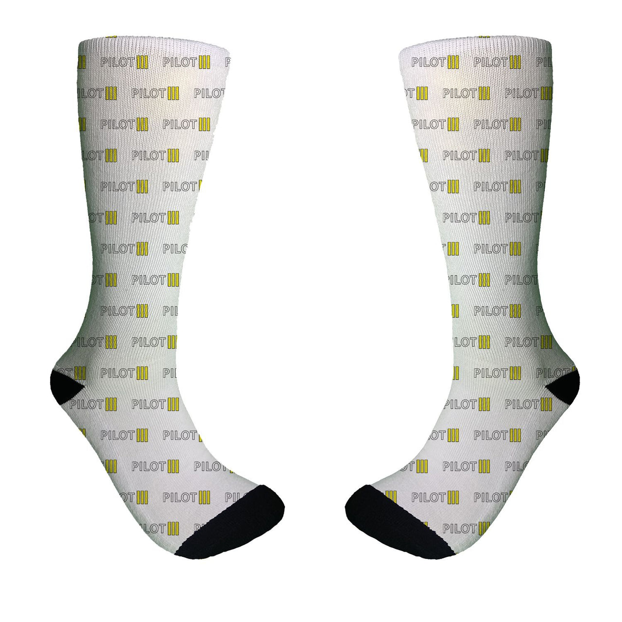 Pilot & Stripes (3 Lines) Designed Socks