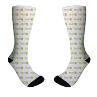 Thumbnail for Pilot & Stripes (3 Lines) Designed Socks