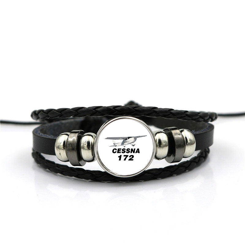 The Cessna 172 Designed Leather Bracelets