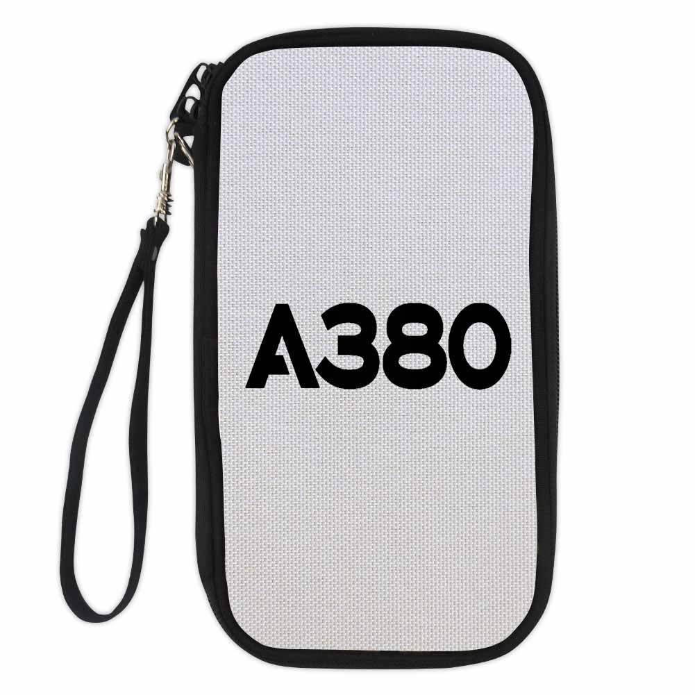 A380 Flat Text Designed Travel Cases & Wallets
