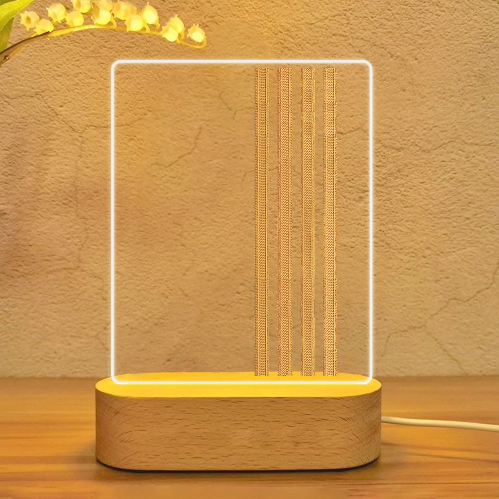 Special Pilot Epaulettes 4 Lines Designed Night Lamp