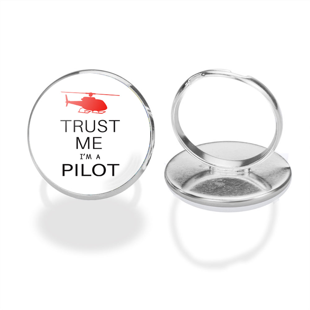 Trust Me I'm a Pilot (Helicopter) Designed Rings