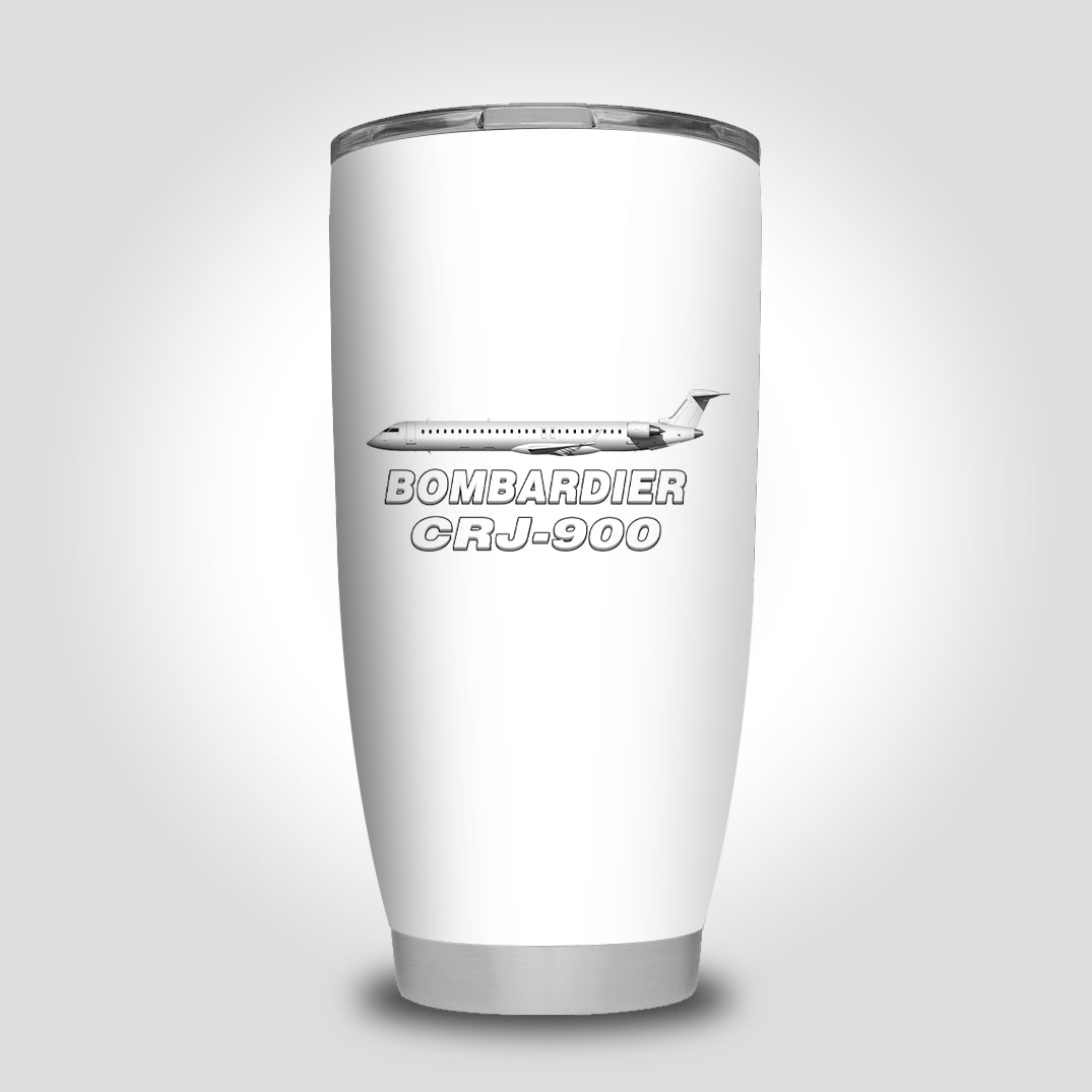 Bombardier CRJ-900 Designed Tumbler Travel Mugs