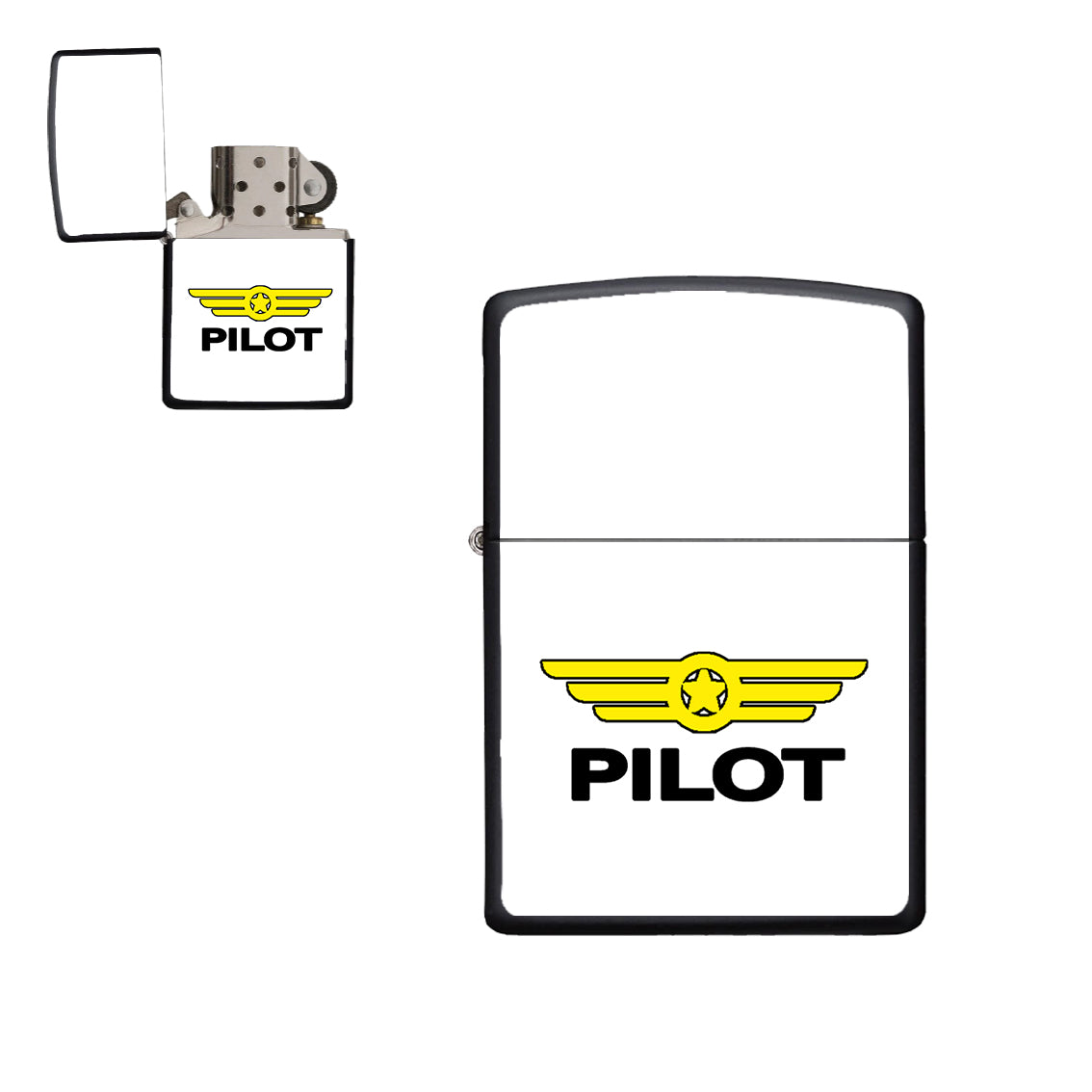 Pilot & Badge Designed Metal Lighters