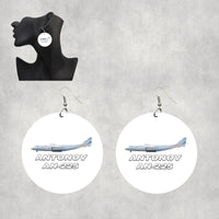 Thumbnail for The Antonov AN-225 Designed Wooden Drop Earrings