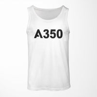 Thumbnail for A350 Flat Text Designed Tank Tops