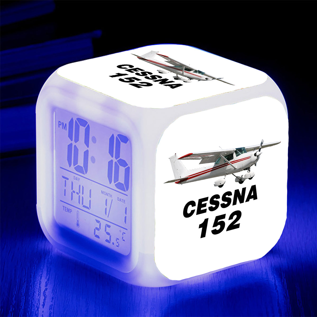 The Cessna 152 Designed "7 Colour" Digital Alarm Clock