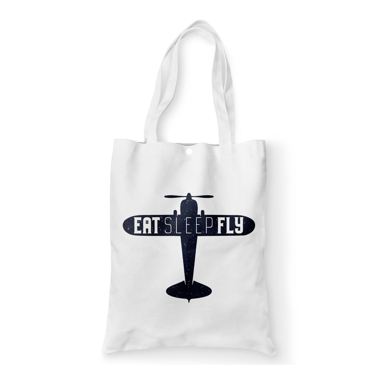 Eat Sleep Fly & Propeller Designed Tote Bags