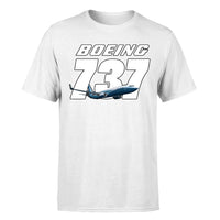 Thumbnail for Super Boeing 737+Text Designed T-Shirts