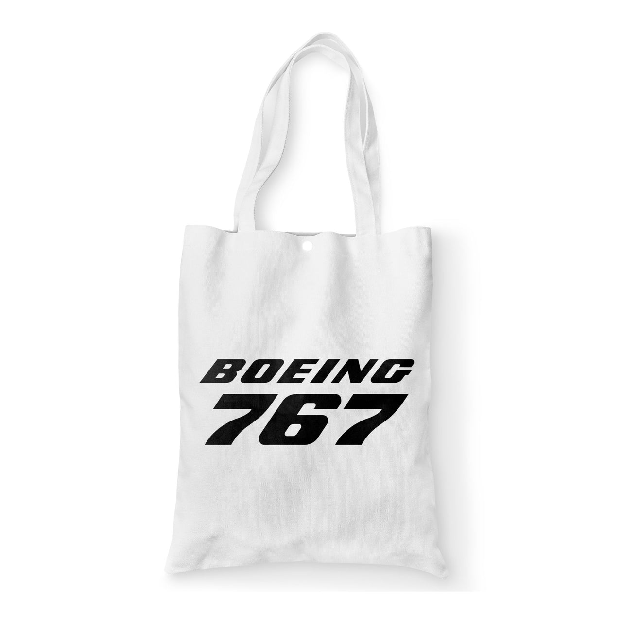 Boeing 767 & Text Designed Tote Bags