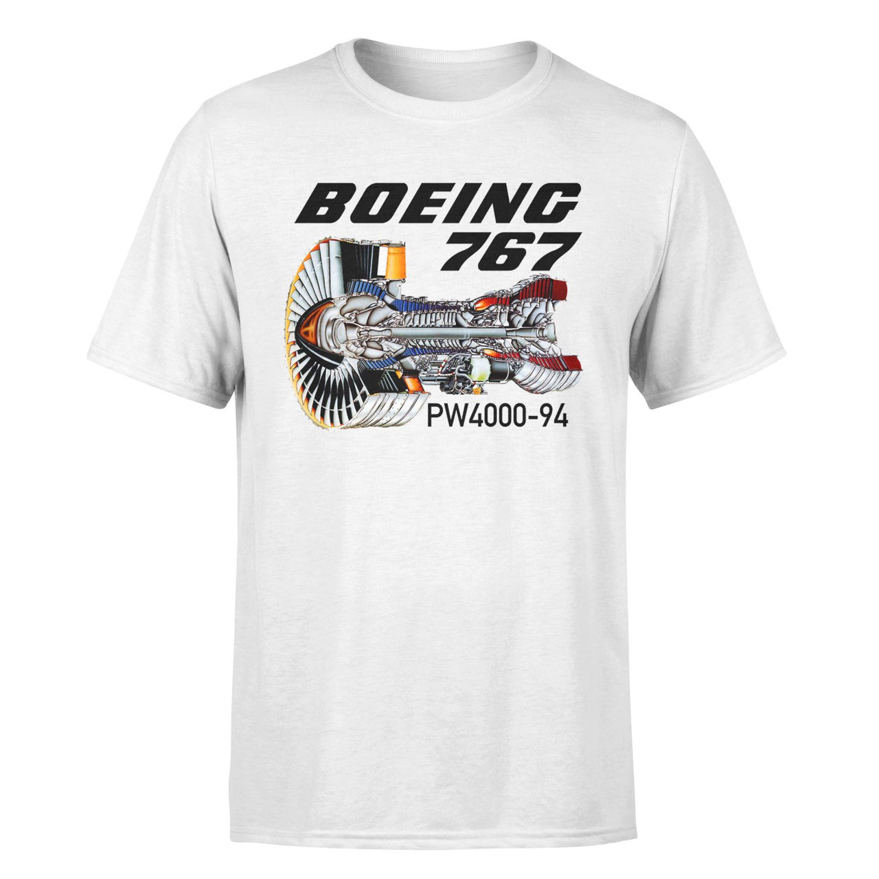 Boeing 767 Engine (PW4000-94) Designed T-Shirts