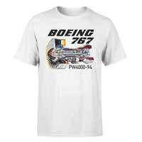 Thumbnail for Boeing 767 Engine (PW4000-94) Designed T-Shirts