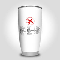 Thumbnail for Aviation Alphabet 2 Designed Tumbler Travel Mugs