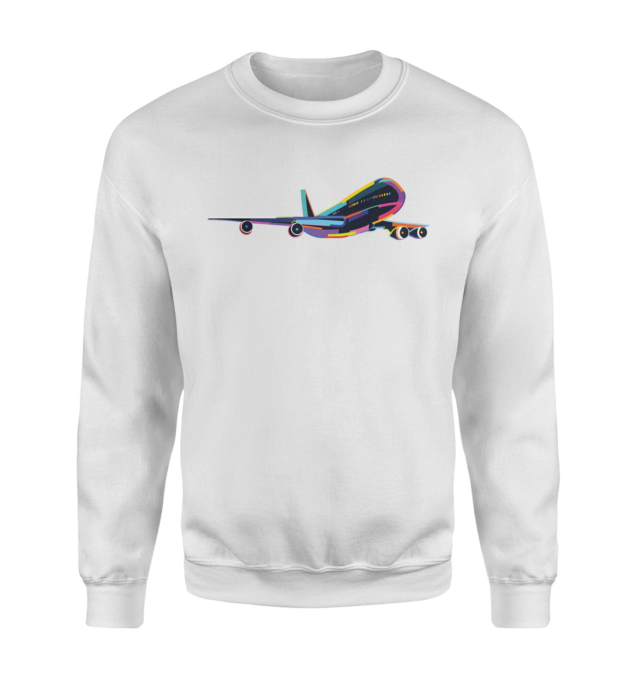 Multicolor Airplane Designed Sweatshirts