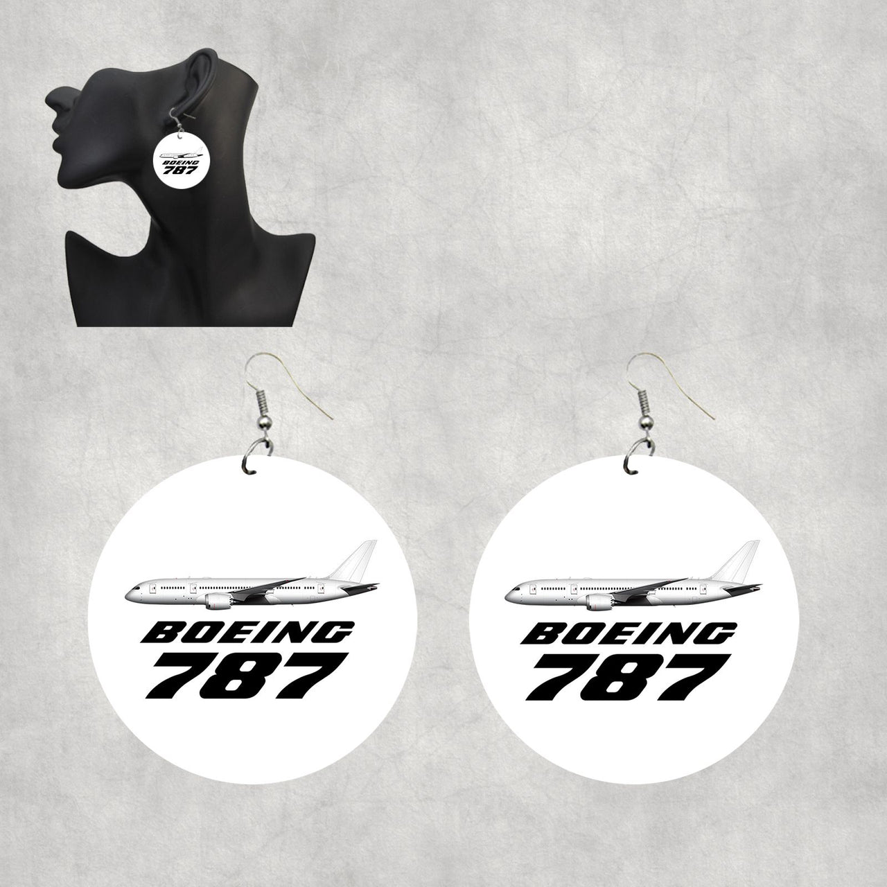 The Boeing 787 Designed Wooden Drop Earrings