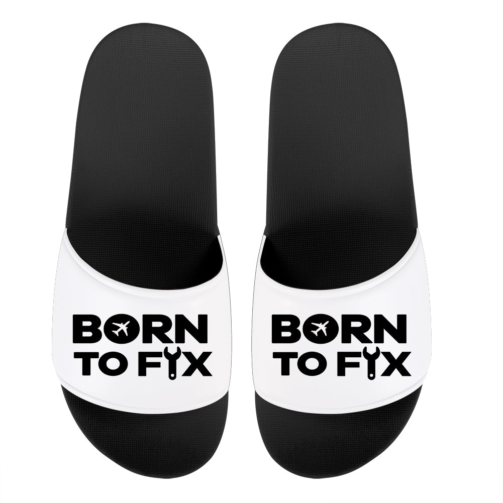 Born To Fix Airplanes Designed Sport Slippers