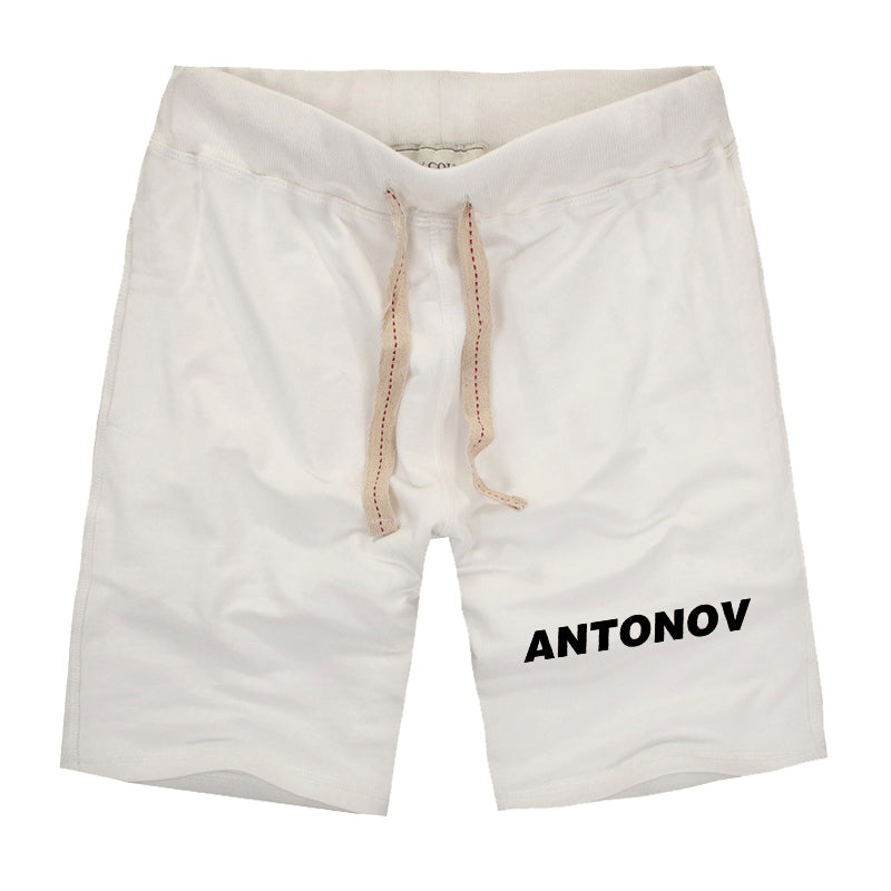 Antonov & Text Designed Cotton Shorts