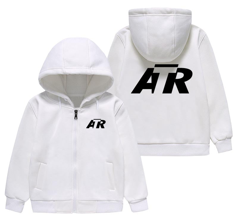 ATR & Text Designed "CHILDREN" Zipped Hoodies