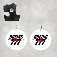 Thumbnail for Amazing Boeing 777 Designed Wooden Drop Earrings