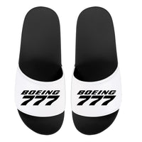 Thumbnail for Boeing 777 & Text Designed Sport Slippers