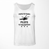Thumbnail for People Fly Planes Pilots Fly Helicopters Designed Tank Tops