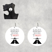 Thumbnail for Every Opportunity Designed Wooden Drop Earrings