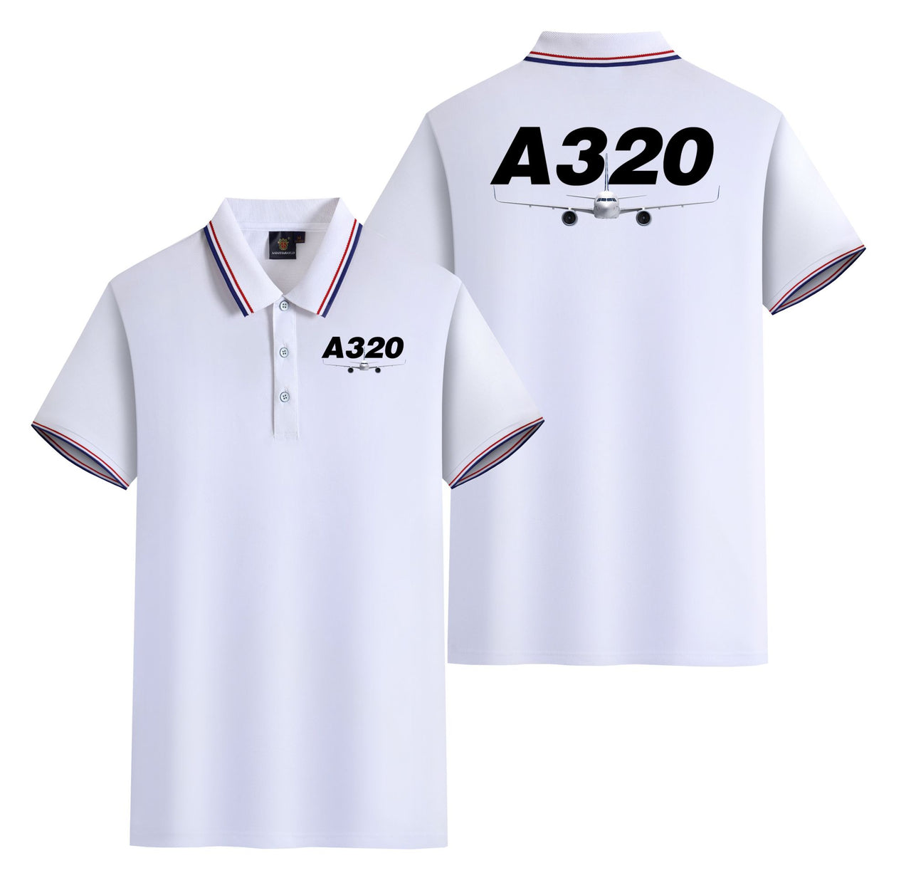 Super Airbus A320 Designed Stylish Polo T-Shirts (Double-Side)