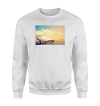 Thumbnail for Parked Aircraft During Sunset Designed Sweatshirts