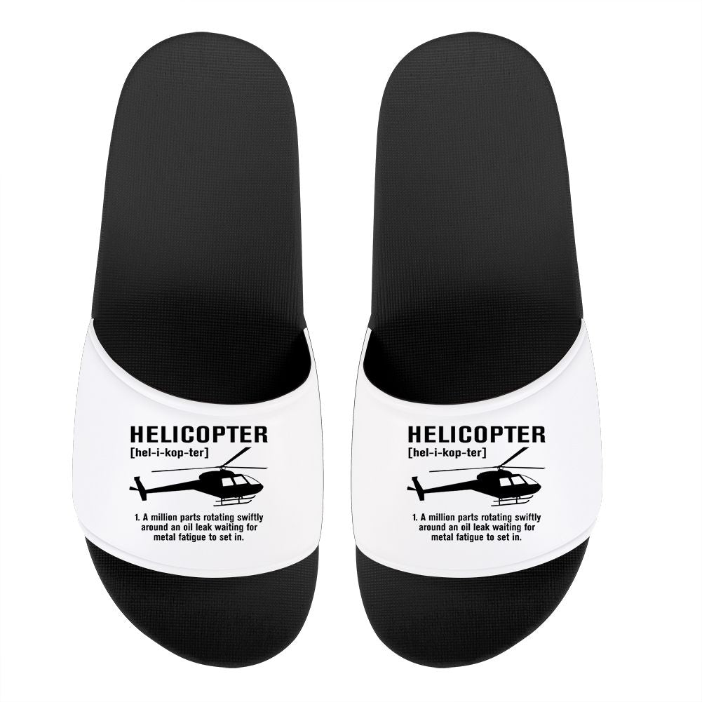 Helicopter [Noun] Designed Sport Slippers