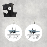 Thumbnail for The McDonnell Douglas F15 Designed Wooden Drop Earrings