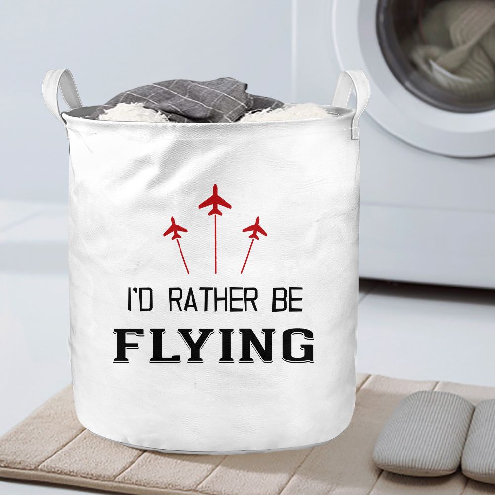 I'D Rather Be Flying Designed Laundry Baskets