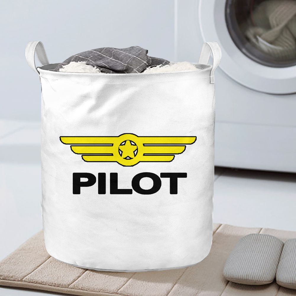 Pilot & Badge Designed Laundry Baskets