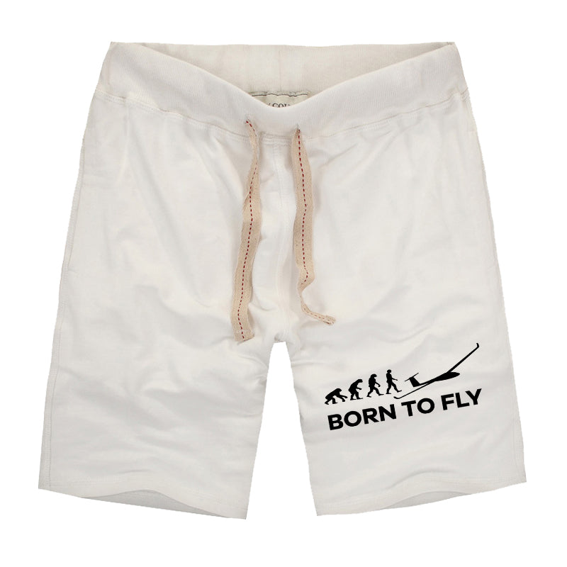 Born To Fly Glider Designed Cotton Shorts