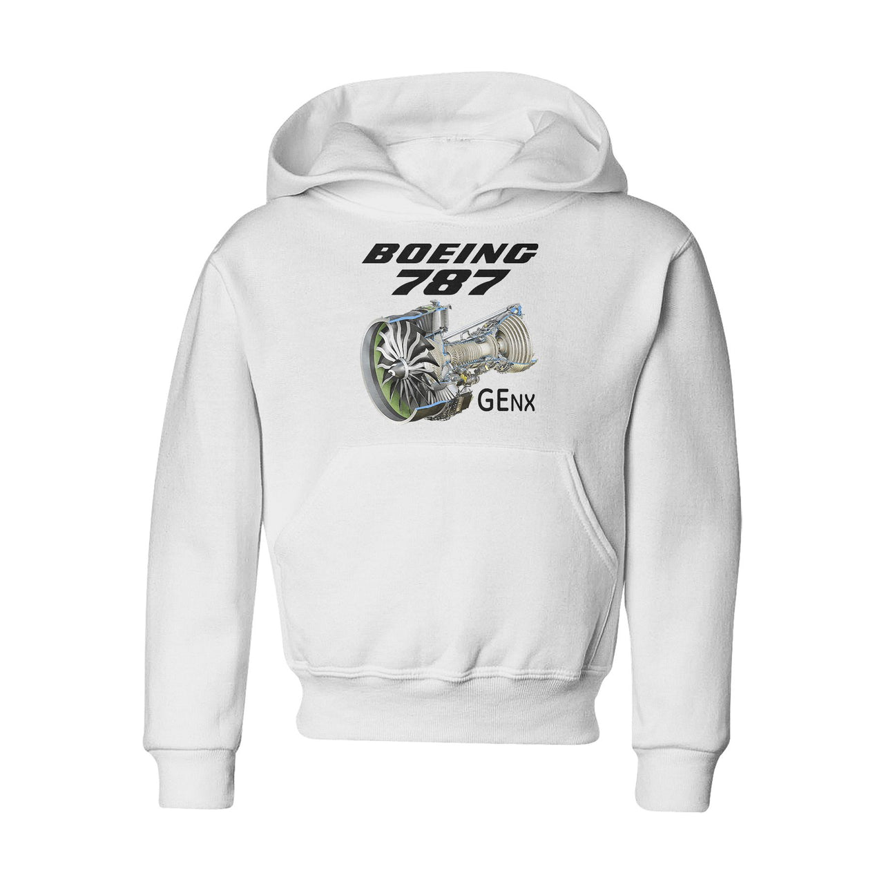 Boeing 787 & GENX Engine Designed "CHILDREN" Hoodies