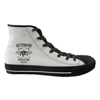 Thumbnail for Jet Fighter - The Sky is Yours Designed Long Canvas Shoes (Women)