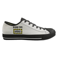 Thumbnail for Blood Type AVGAS Designed Canvas Shoes (Men)