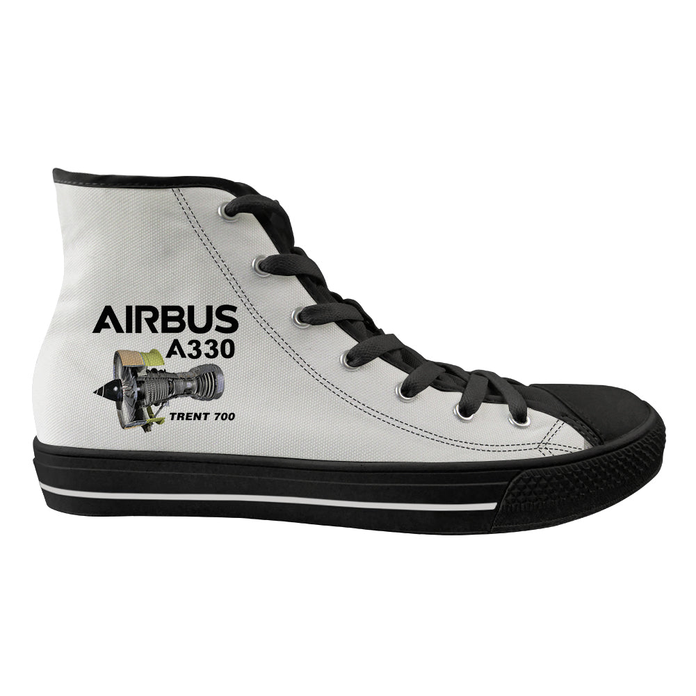 Airbus A330 & Trent 700 Engine Designed Long Canvas Shoes (Women)