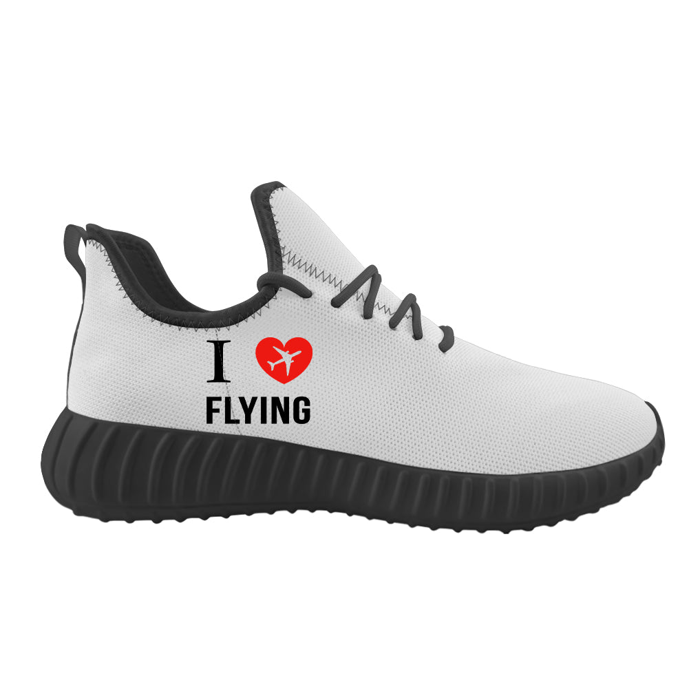 I Love Flying Designed Sport Sneakers & Shoes (WOMEN)