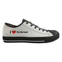 Thumbnail for I Love Embraer Designed Canvas Shoes (Men)