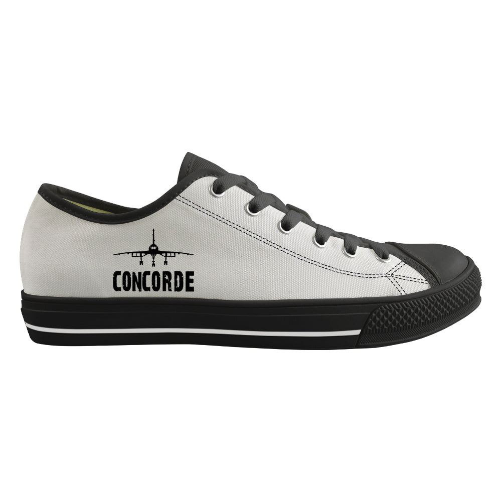 Concorde & Plane Designed Canvas Shoes (Men)