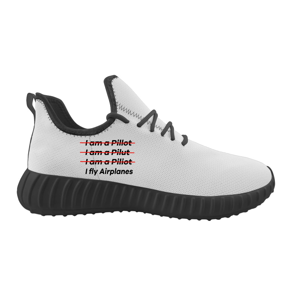 I Fly Airplanes Designed Sport Sneakers & Shoes (MEN)