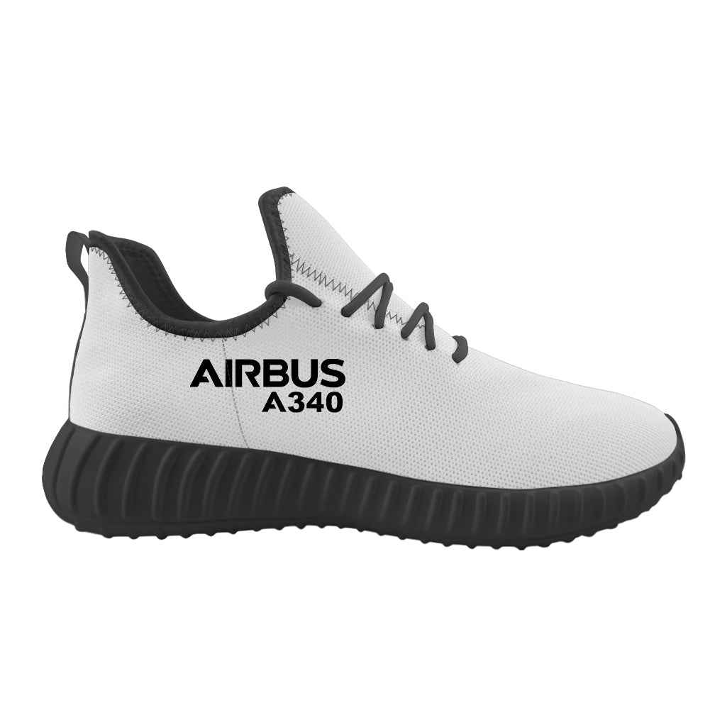 Airbus A340 & Text Designed Sport Sneakers & Shoes (WOMEN)